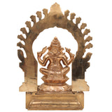 Handcrafted Panchaloha Ganesha Idol | Bronze Vinayaka Ganapati Murti | Chola Art Kanchu Ganesh Statue for Home Temple & Gift,Gold, 13 Inch, 1 Piece