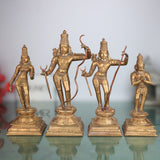 Handcrafted Bronze Panchaloha Rama Darbar Idol Set