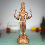Handmade Bronze Shiva Idol Panchaloha Statue