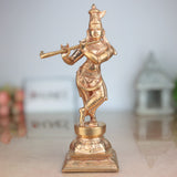 Handmade Panchaloha Bronze Krishna Idol