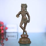 Handcrafted Bronze Vrishavahana Idol