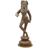 Handcrafted Bronze Vrishavahana Idol | Panchaloha Nandi Vahana Statue | Traditional Chola Art Panchaloham Vrishabha Murti for Temple & Home Decor,Brown, 13 Inch, 1 Piece