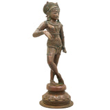 Handcrafted Bronze Vrishavahana Idol | Panchaloha Nandi Vahana Statue | Traditional Chola Art Panchaloham Vrishabha Murti for Temple & Home Decor,Brown, 13 Inch, 1 Piece