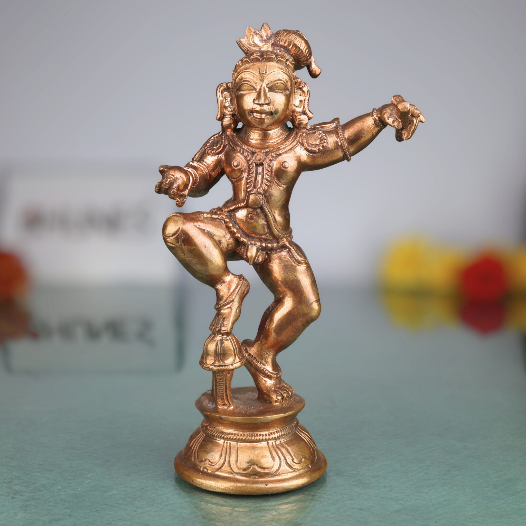 Bronze Panchaloha Bal Laddo Gopal Idol