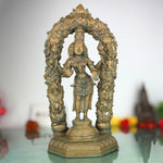 Bronze Mahalakshmi Idol with Prabhavali