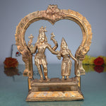 Handcrafted Bronze Panchaloha Shiva Parvathi Idol