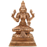 Handmade Panchaloha Mahalakshmi Idol – Traditional Bronze Lakshmi Statue | lakshmi Kamala Devi Murti for Pooja, Temple & Home Decor (28cm, 5.2kg)
