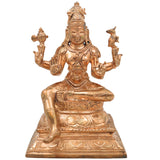 Handmade Panchaloha Bronze Shiva Idol – Mahadev Murti in Traditional Chola Art, Perfect for Home & Temple Decor, Home Decor,Gold,7Inch,1pice