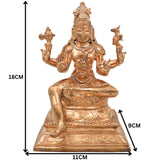 Handmade Panchaloha Bronze Shiva Idol – Mahadev Murti in Traditional Chola Art, Perfect for Home & Temple Decor, Home Decor,Gold,7Inch,1pice