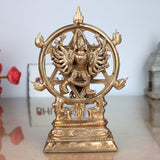 Handcrafted Bronze Chakrathalwar Sudarshanar Panchaloha Idol