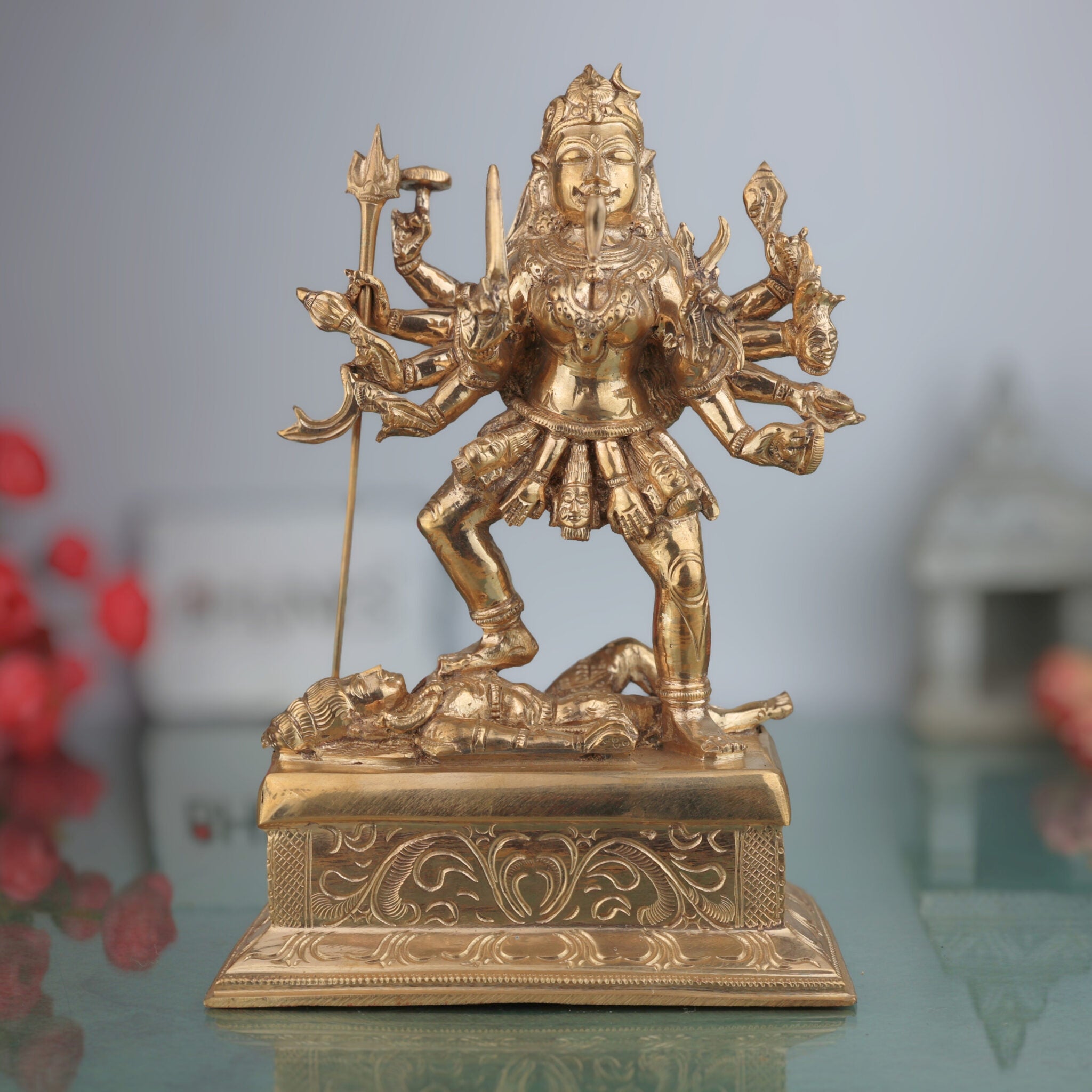 Handcrafted Bronze Mahakali Idol