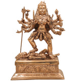 Handcrafted Bronze Mahakali Idol | Panchaloha Kalika Devi Murti | South Indian Chola Art Kali Maa Statue for Home Temple & Puja