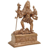 Handcrafted Bronze Mahakali Idol | Panchaloha Kalika Devi Murti | South Indian Chola Art Kali Maa Statue for Home Temple & Puja