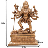 Handcrafted Bronze Mahakali Idol | Panchaloha Kalika Devi Murti | South Indian Chola Art Kali Maa Statue for Home Temple & Puja