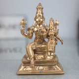 Handcrafted Panchaloha Bronze Vishnu Lakshmi Idol
