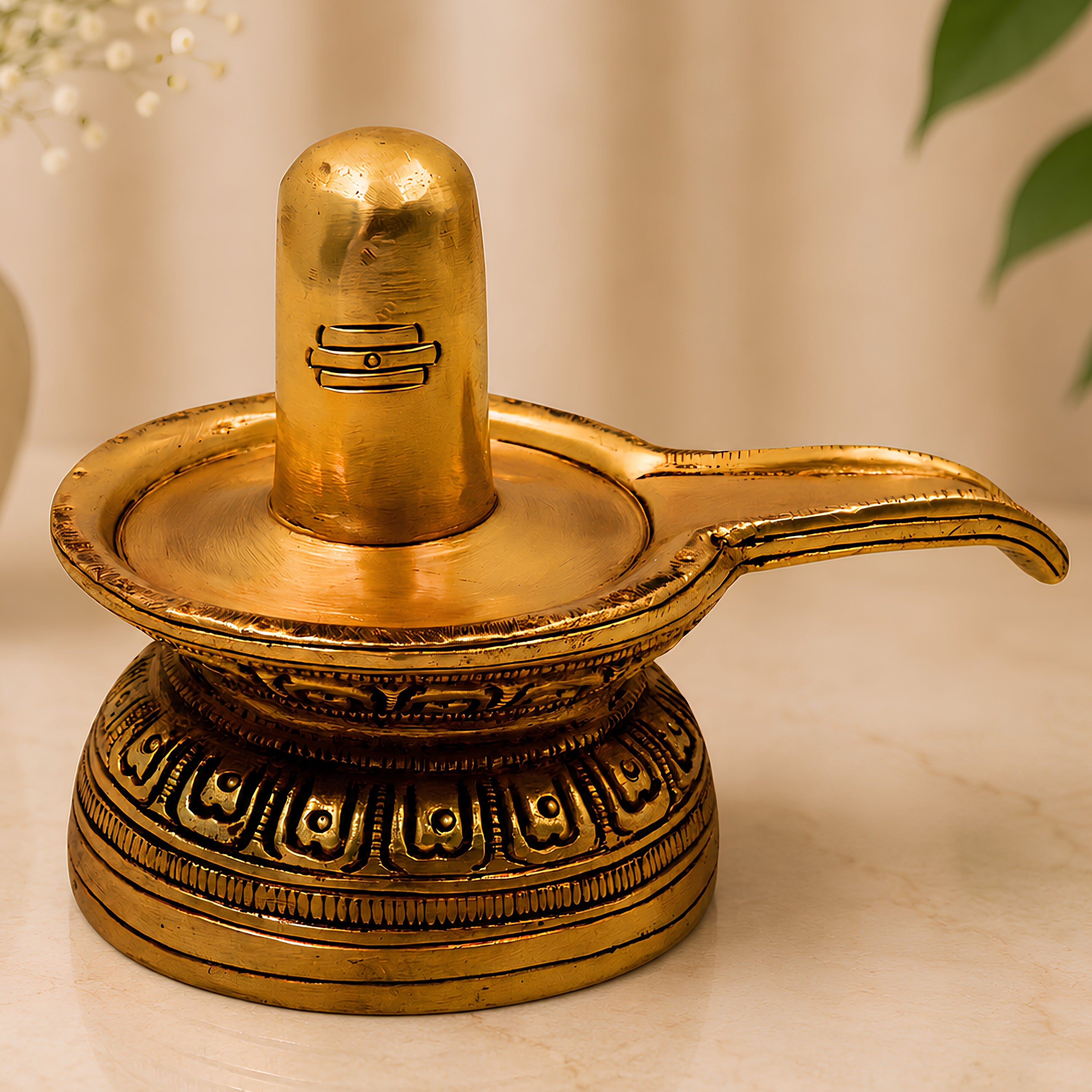 Brass Shiva Lingam