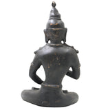 Brass Lokeshwar Buddha Idol | Avalokiteshvara Murti | Bodhisattva of Compassion Statue | Antique Peetal Vigraha for Home, Temple & Office Decor,Black, 13 Inch, 1 Piece