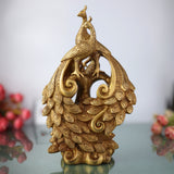 Brass Peacock Idol