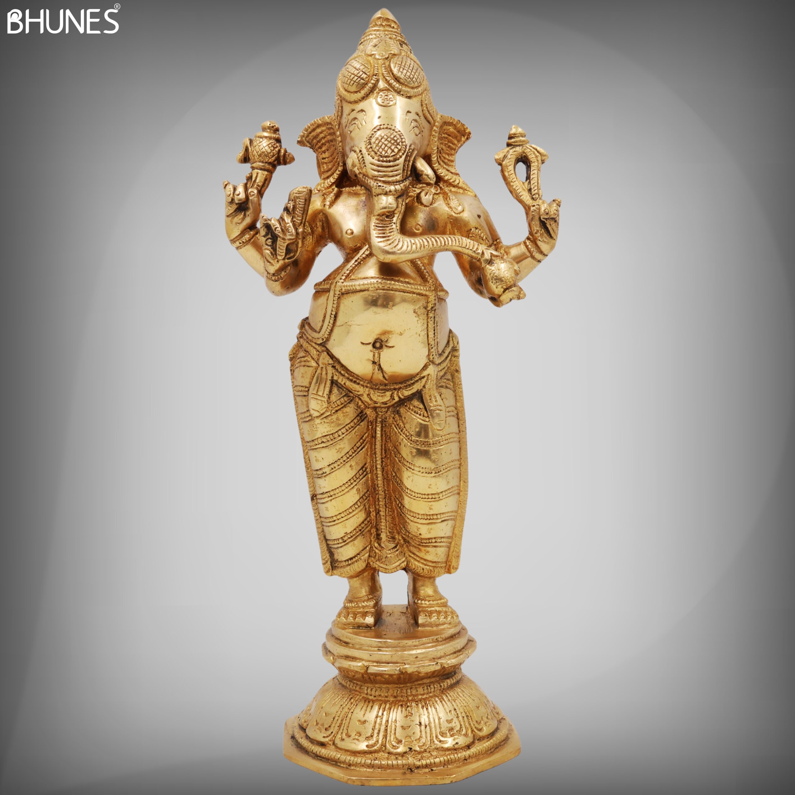 Brass Lord Ganesha Standing Idol