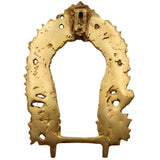 Bhunes Brass Peacock Prabhavali Frame Arch Wall Hanging for Temple & Home Decor, Traditional Prabhawali for Deity, Brass God Idol Halo, Gold Finish, Gold, 7.5 Inch, 1 Piece