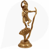 Brass Krishna Kaliya Mardan Idol – Gopala, Govinda, Bal Krishna Statue for Home, Temple & Office Decor,Gold, 13.5 Inch, 1 Piece