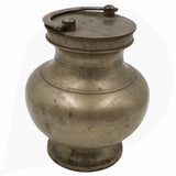 Brass Antiques Kamandal, Stoup, Gangajali, Ganga Jali, Pooja Loota, Water Kamandal - Antique Loota, Kamandal,Brown, 9 Inch, 1 Piece
