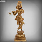 Brass Krishna Idol