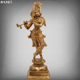 Brass Krishna Idol