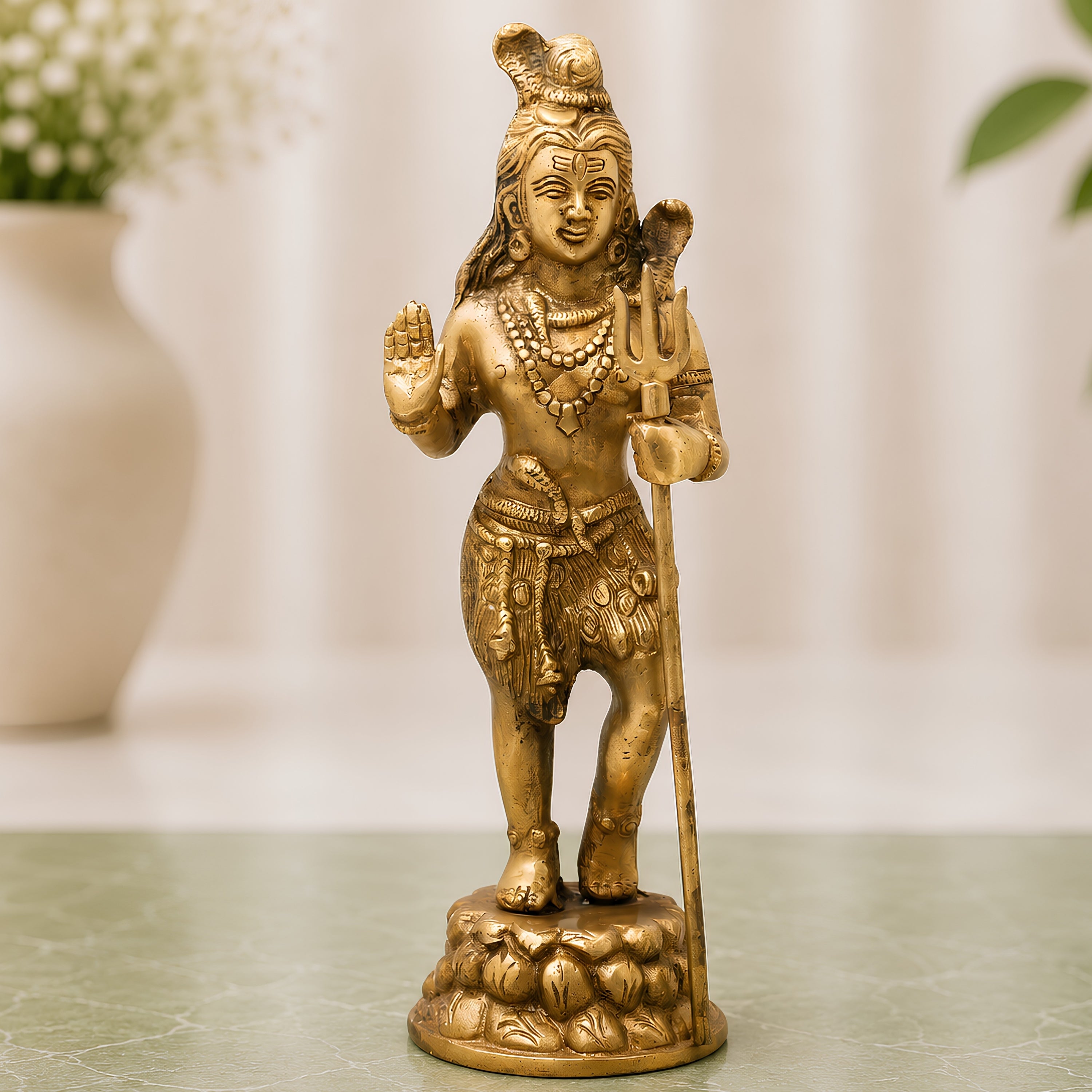 Brass Lord Shiva Standing Idols