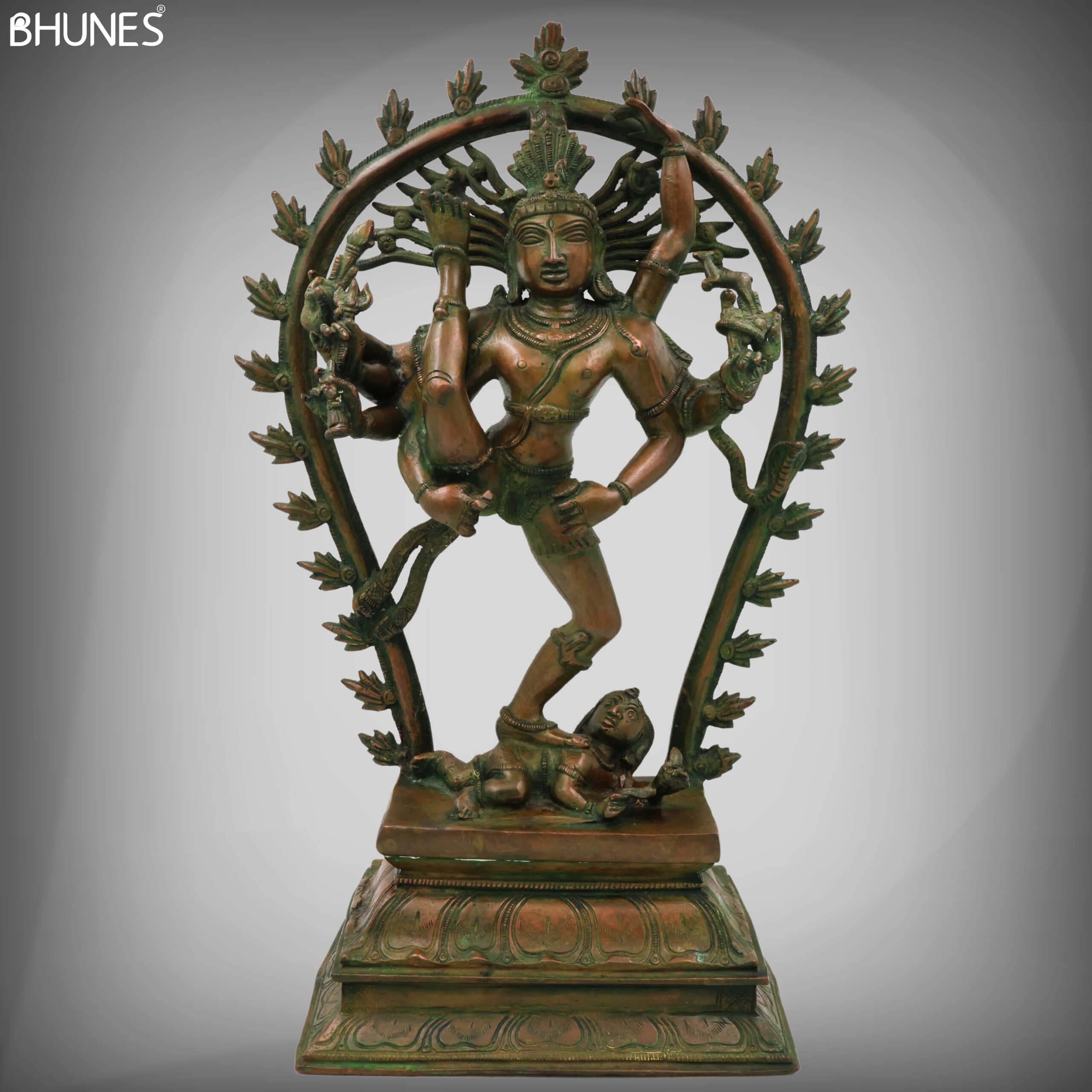 Brass Nataraja Idol In Antique Look, Shiva Natraj Statue, Dancing Nataraj, Hindu Dance God