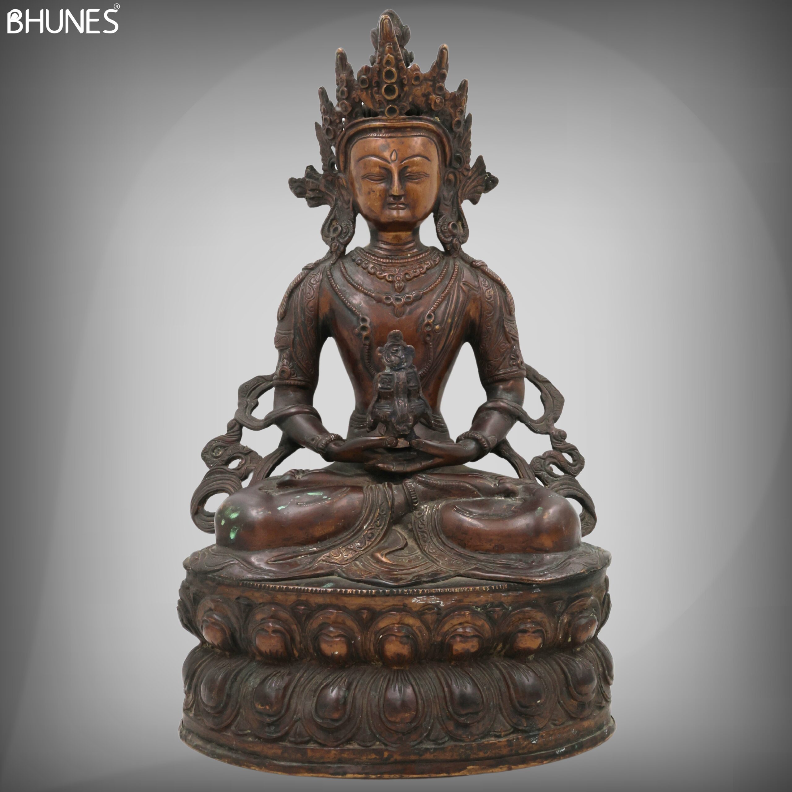 Brass Lokeshwar Buddha Idol