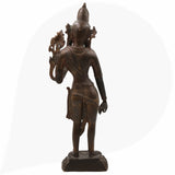 Tibetan Tara Maa Brass Idol – Green & White Tara Statue, Jetsun Dolma Murti, Arya Tara Sculpture for Home, Temple & Puja Decor,Brown, 17 Inch, 1 Piece