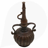 Brass 19Th Centuries Antique Oil Lamp, Antiques Table Diya, Deepam, Lamps, Deep, Deepam For Home Decor,Black, 10 Inch, 1 Piece