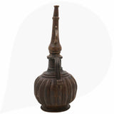 Brass 19Th Centuries Antique Oil Lamp, Antiques Table Diya, Deepam, Lamps, Deep, Deepam For Home Decor,Black, 10 Inch, 1 Piece