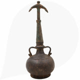Brass 19Th Centuries Antique Oil Lamp, Antiques Diya, Deepam, Lamps, Deepa, Deepam For Home Decor,Black, 13 Inch, 1 Piece