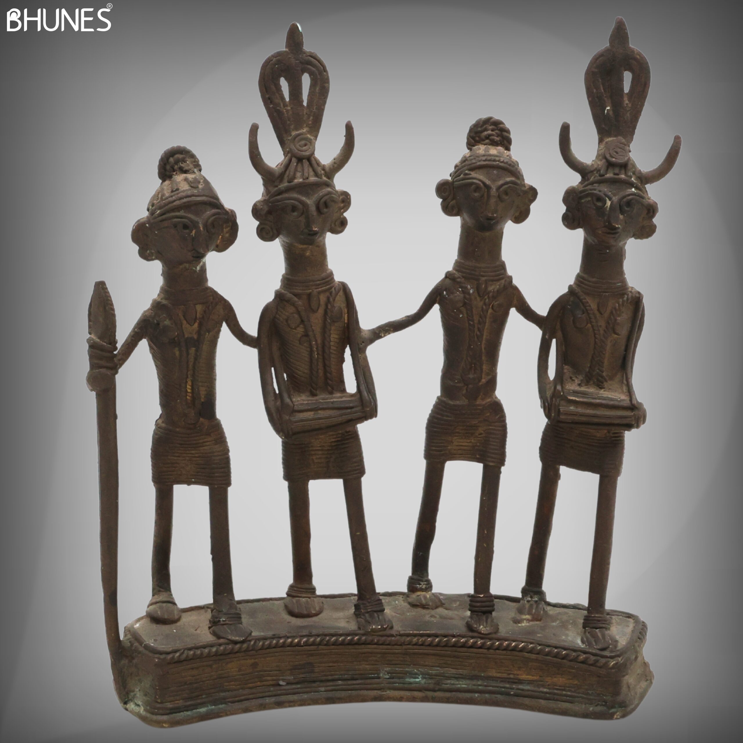 Brass Dhokra Tribal Art, Bastar Arts, Decorative Family, Dogra Art