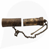 Brass Vintage Chunadani, Antique Betel Lime Paste Box, Chuna Dani, Limebox, Chuna Box,Brown, 5 Inch, 1 Piece