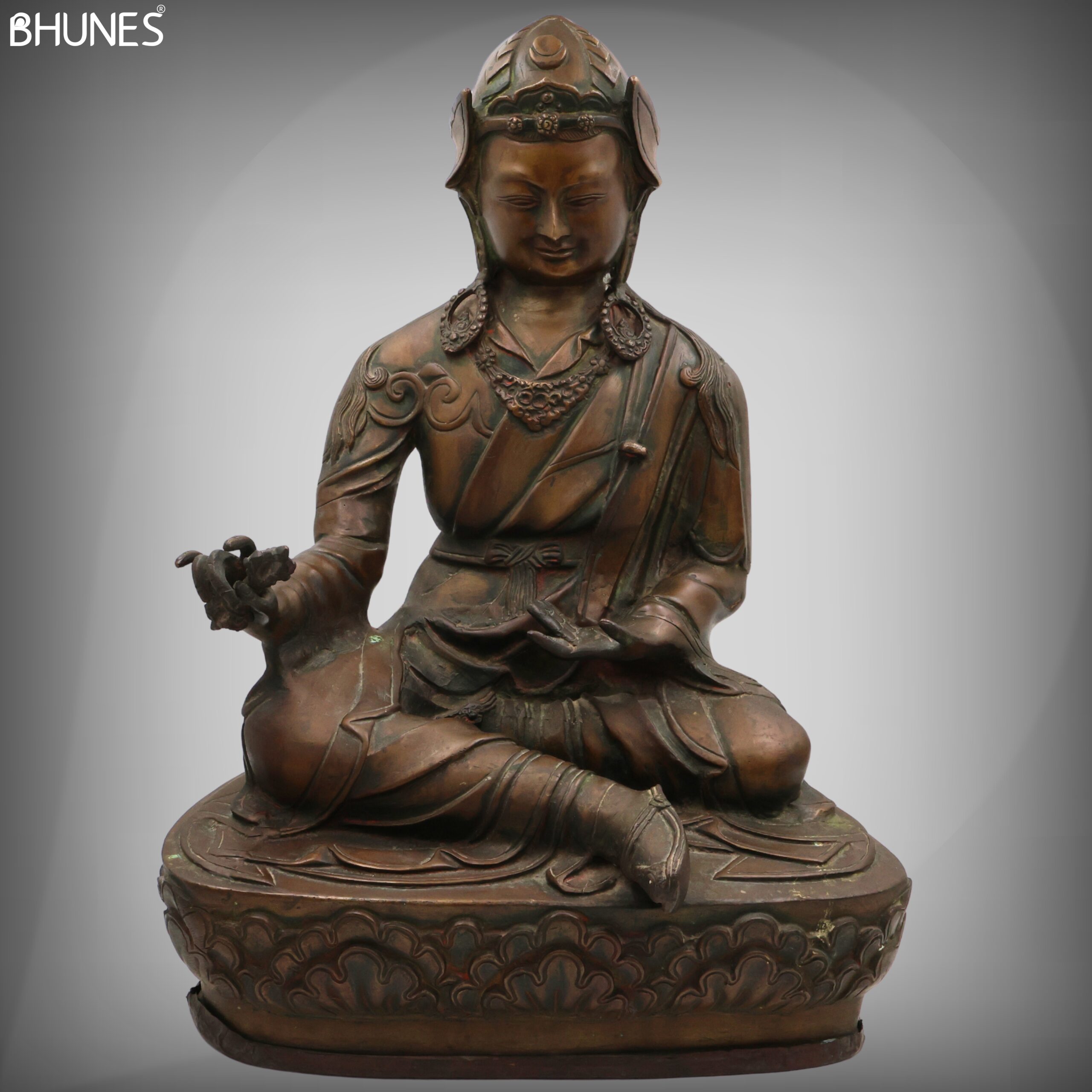 Handcrafted Brass Budha Lamba Idol