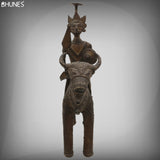 Man on Bull Statue