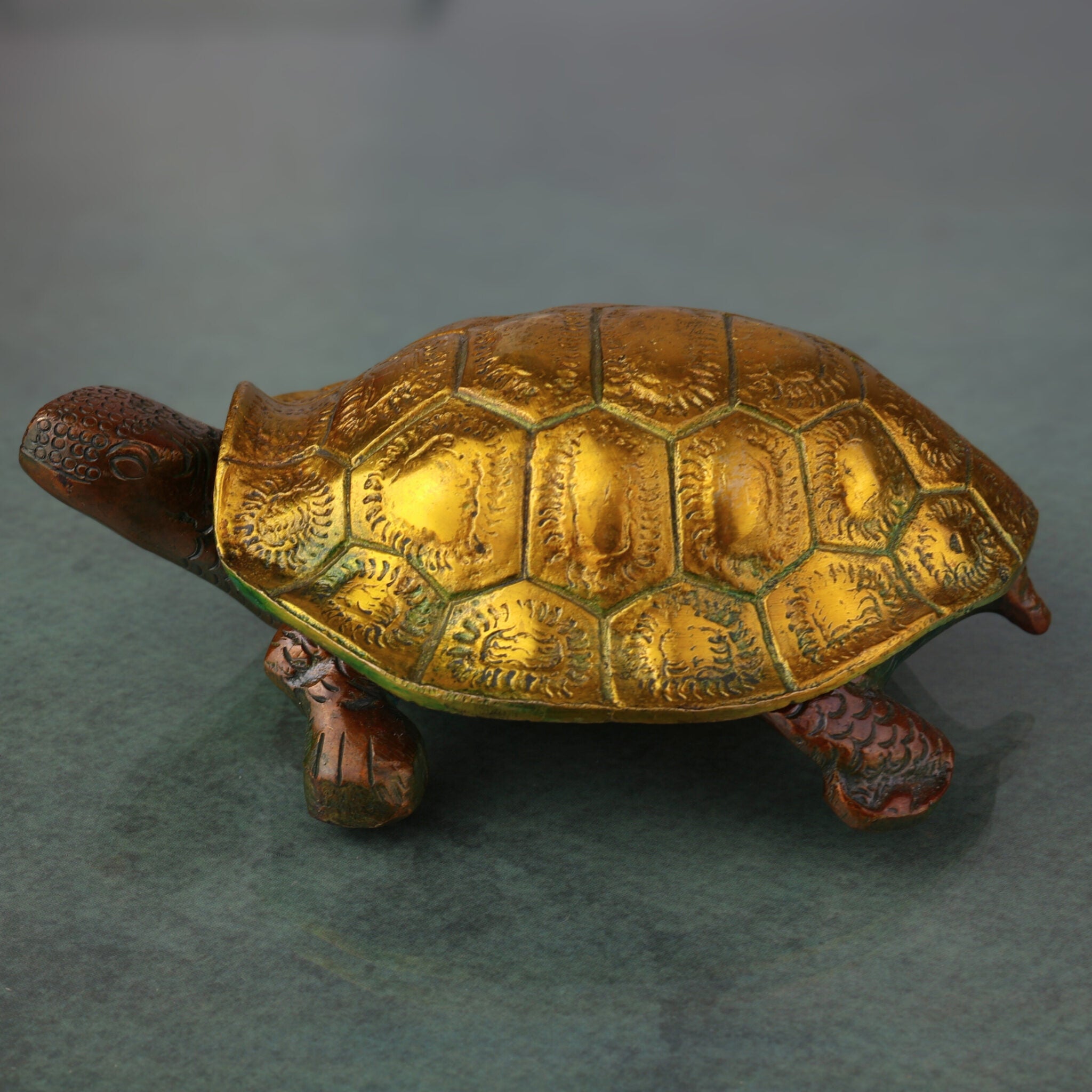 Brass Tortoise Idol | Vastu Kurma Avatar Kachhua Figurine for Home, Feng Shui, Wealth & Long Life Decor