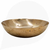Bronze Handcrafted Kansa Bowl, Puja Katora for Pooja, Rituals, Spiritual Decor, Premium Vessel,Gold, 5.12 Inch, 1 Piece