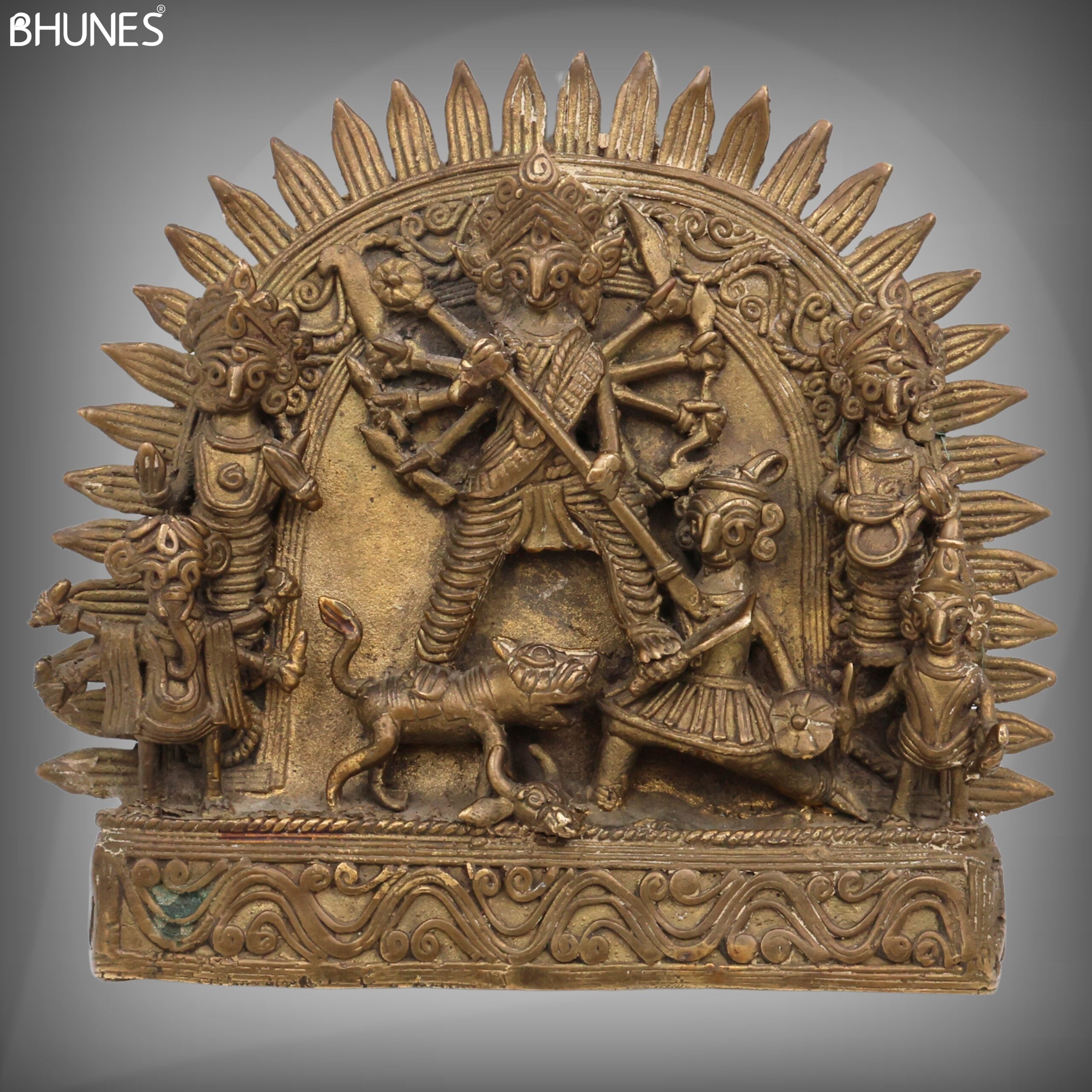 Brass Durga Idol