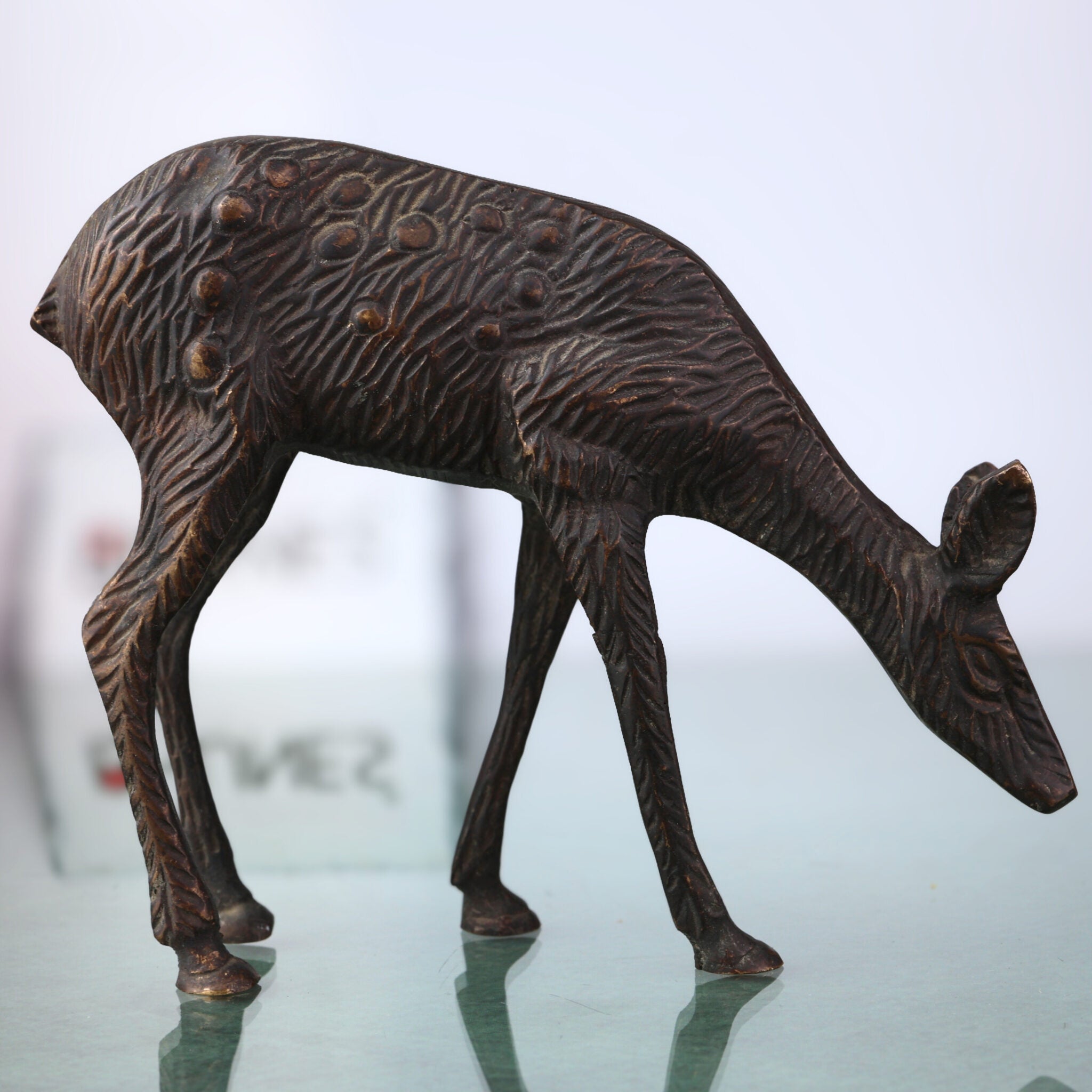 Brass Antiuqe Animal Statues Decoratives- Deer Sculpture, Statue, Home Décor, Gift