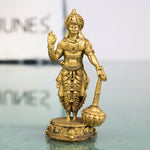 Brass Hanuman Idol for Pooja – Small Maruti Bajrang Bali Statue | Anjaneya Vayuputra Kesari Nandan Murti for Home Temple & Gift (5cm, Peetal)