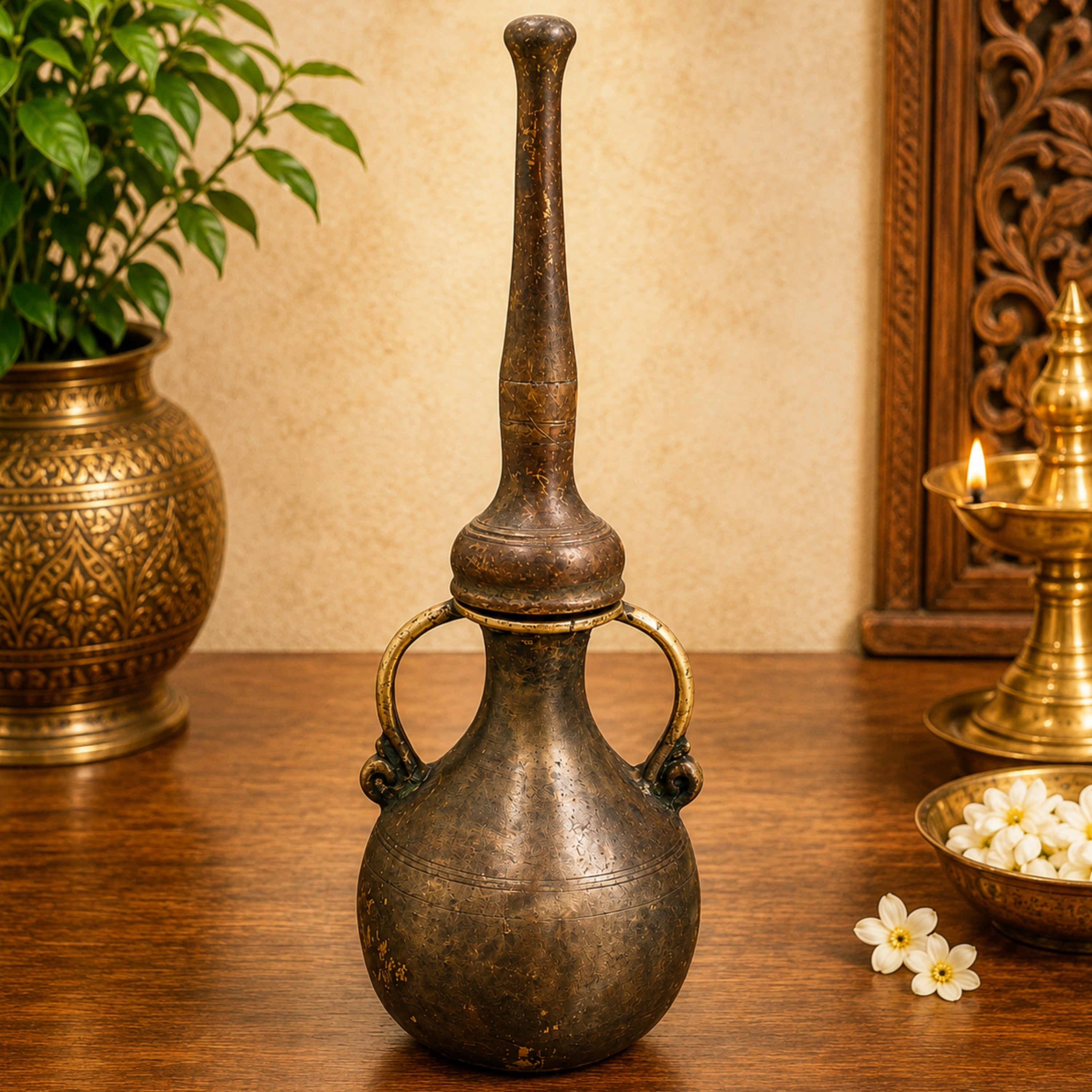 Brass Oil Lamp