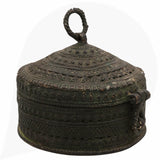 Brass Bastar, Dhokra Sculpture, Handcrafted Peetal Tribal Art Figurine, Traditional Pittal Decor, Black, 4 Inch, 1 Piece