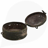 Brass Bastar, Dhokra Sculpture, Handcrafted Peetal Tribal Art Figurine, Traditional Pittal Decor, Black, 4 Inch, 1 Piece