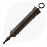 Brass Pichkari Idol, Antique Peetal/Hittale Pichkari Statue, Handcrafted Ashtadhatu Holi Decor, Pittal/Brass Collectible for Festival & Home, Brown, 2.5 Inch, 1 Piece