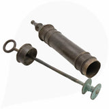 Brass Pichkari Idol, Antique Peetal/Hittale Pichkari Statue, Handcrafted Ashtadhatu Holi Decor, Pittal/Brass Collectible for Festival & Home, Brown, 2.5 Inch, 1 Piece