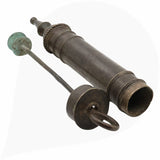 Brass Pichkari Idol, Antique Peetal/Hittale Pichkari Statue, Handcrafted Ashtadhatu Holi Decor, Pittal/Brass Collectible for Festival & Home, Brown, 2.5 Inch, 1 Piece